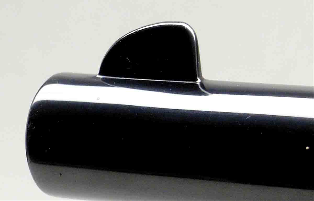 Rounded edges on front sights produce glare that causes bullets to shoot away from the sun.
